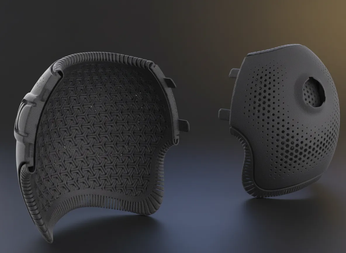 SLS nylon sports and wearable part