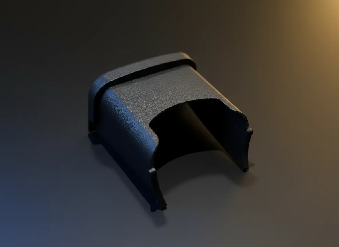 Dyed black SLS nylon parts