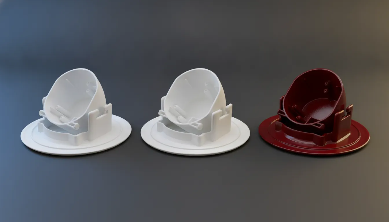 Hand-finishing and QC of SLS nylon parts