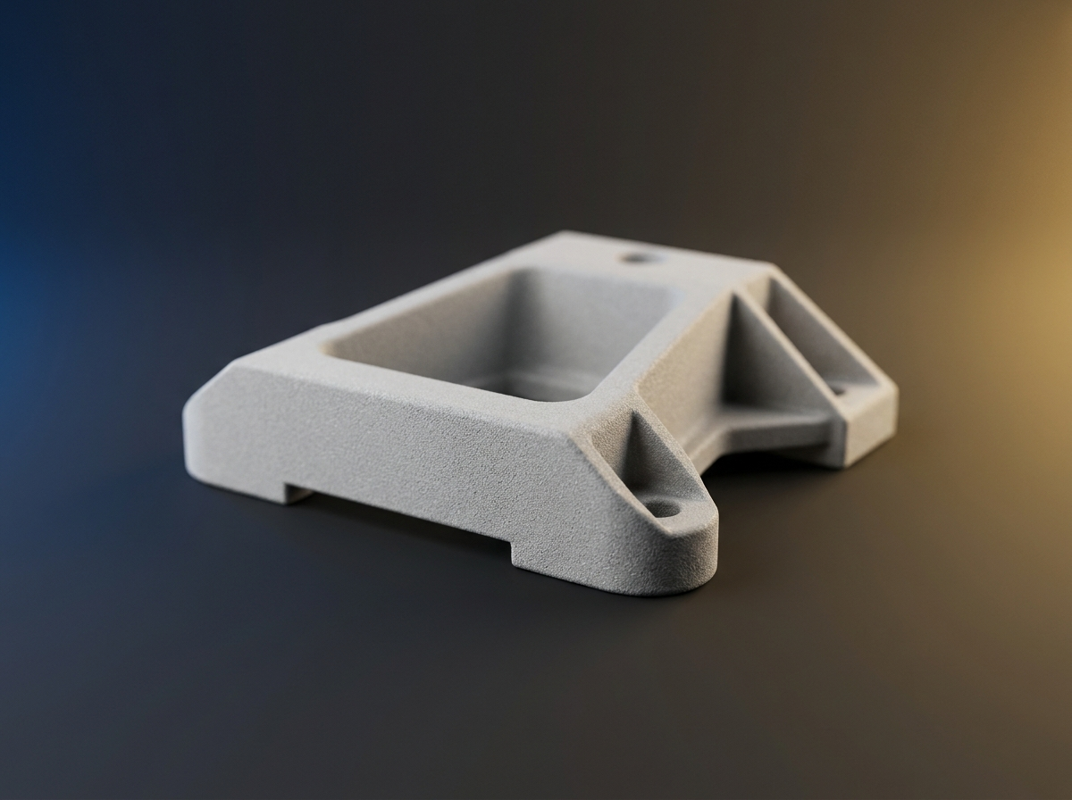 SLS PA12-GF glass-filled nylon bracket