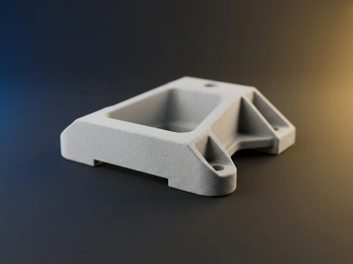 SLS PA12-GF glass-filled nylon bracket