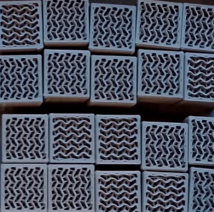 3D printed black zirconia solar receiver part tested for thermal shock, a ceramic filament application