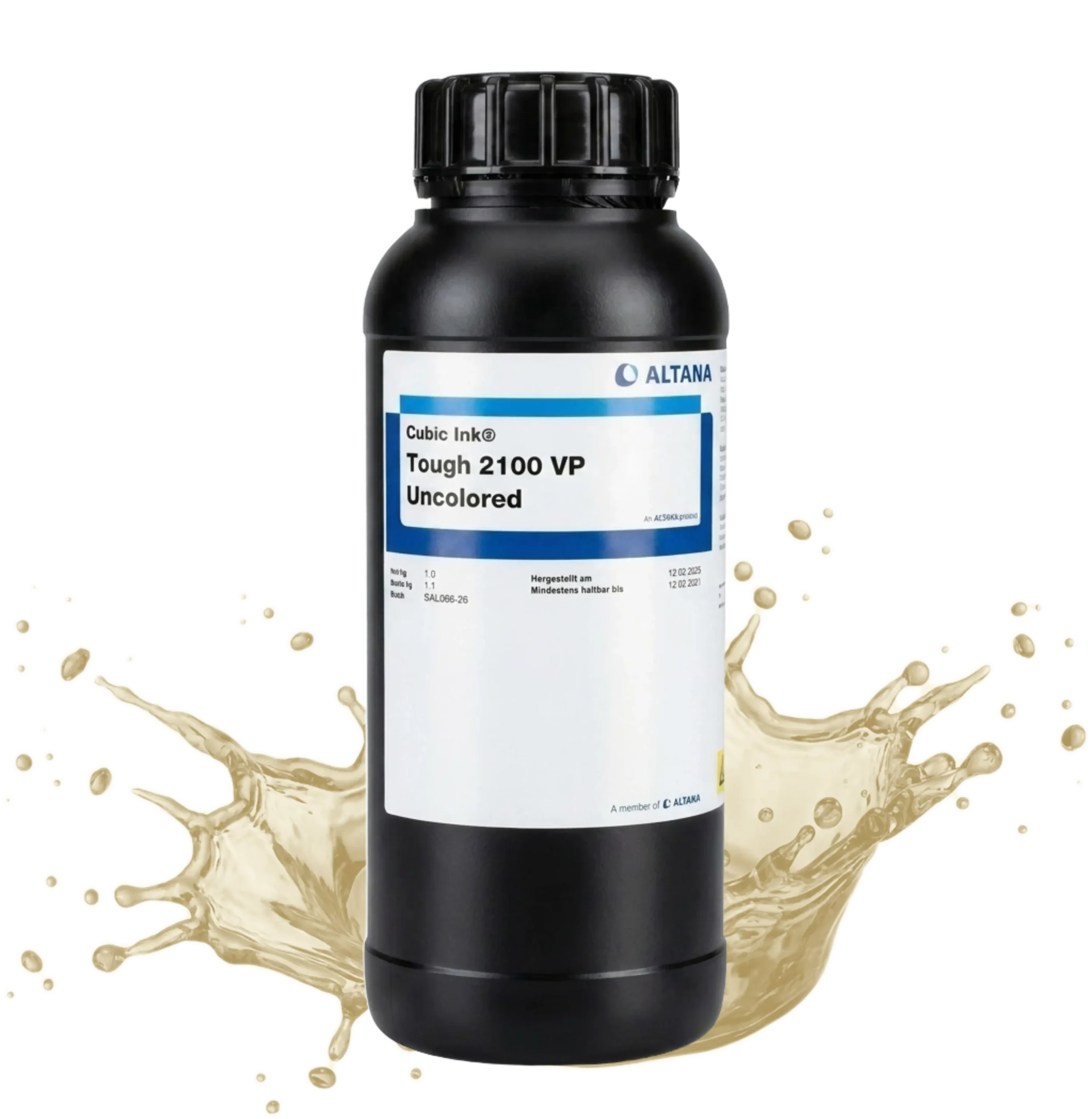ALTANA Cubic Ink Tough 2100 VP – Fast Functional Resin, Impact-Resistant & Tough (DLP/LCD/mSLA)