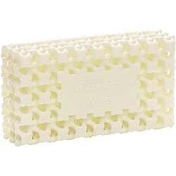 xFLEX475-White printed flexible part — Nexa3D soft Shore 55A resin sample
