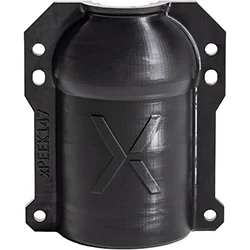 xPEEK147 printed bottle blow mold — Nexa3D high-temp PAEK-like resin sample
