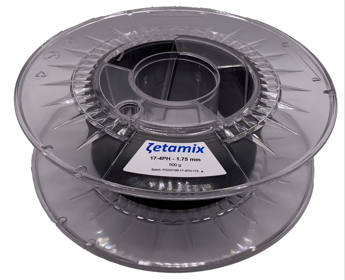 Zetamix 17-4 PH stainless steel filament spool, 500 g