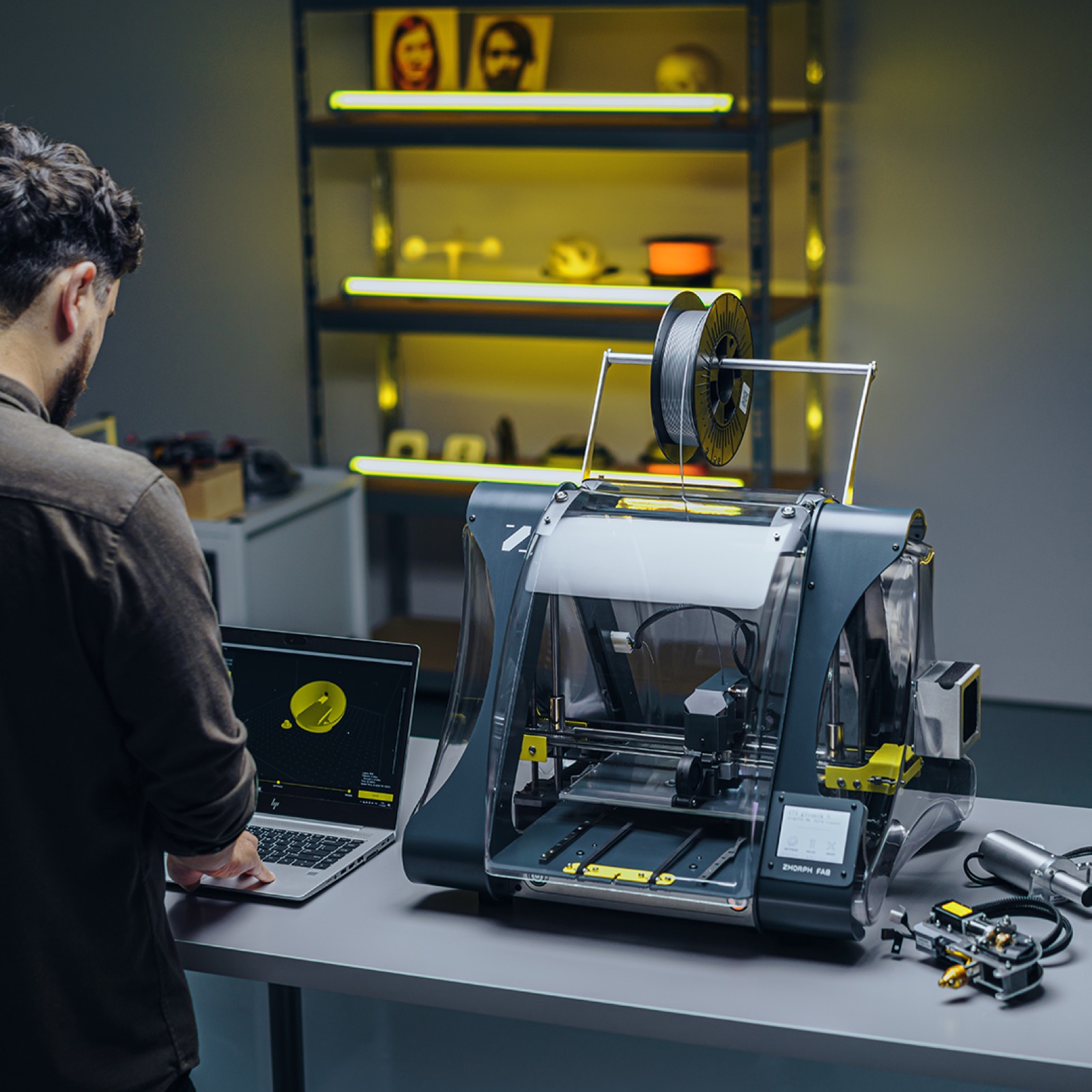 Zmorph FAB 4in1 Multitool 3D Printer – FFF, Dual, CNC, Thick Paste